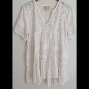 White simple tunic